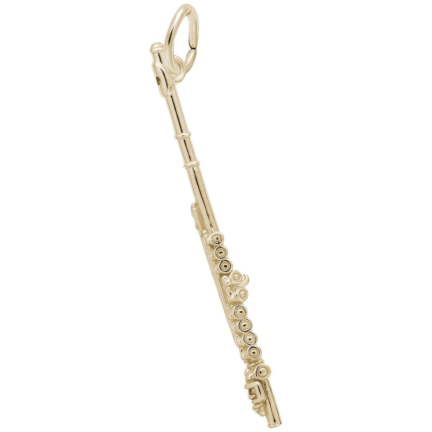 Sterling Silver Flute 3D Charm