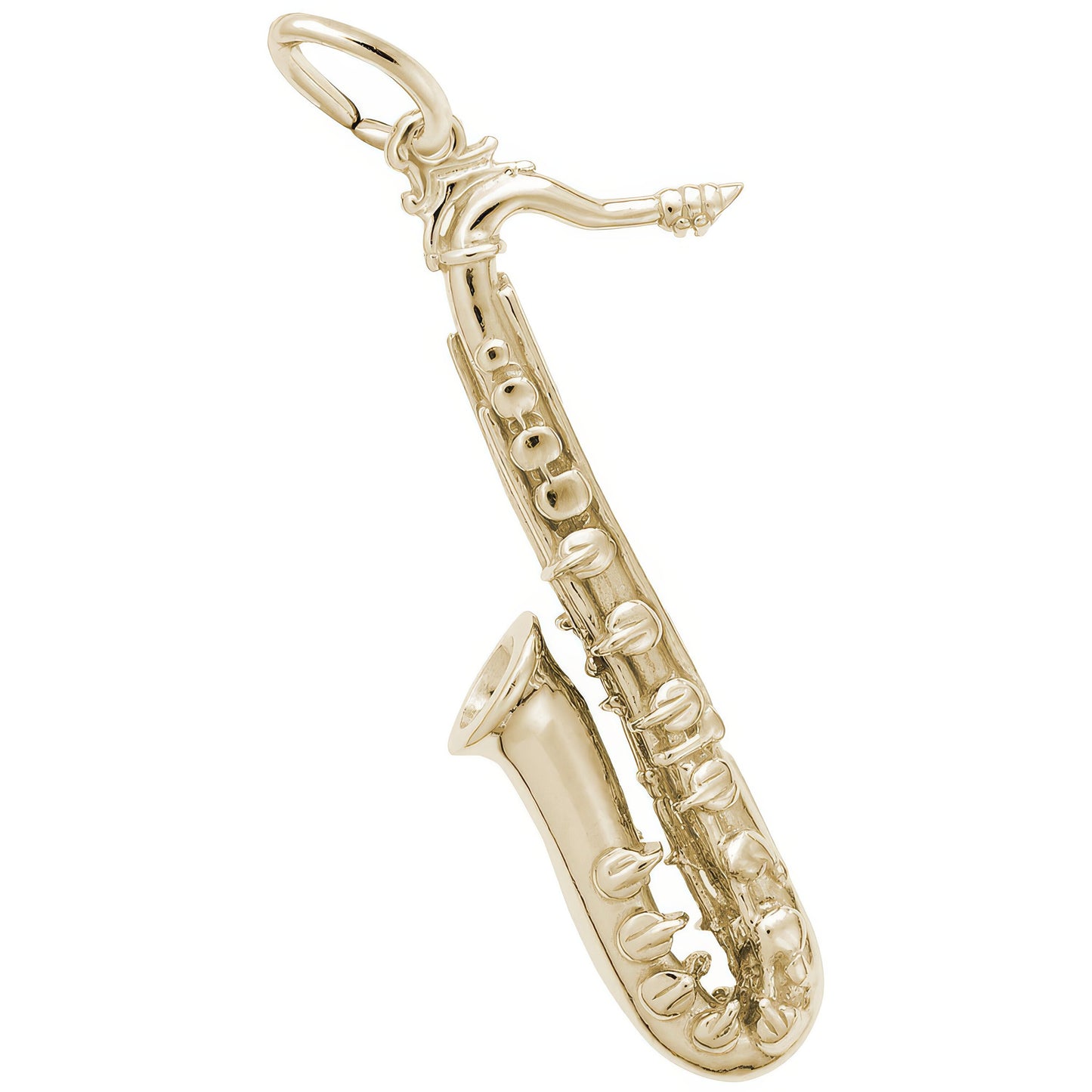 Tenor Saxophone Charm - Metal - Sterling Silver