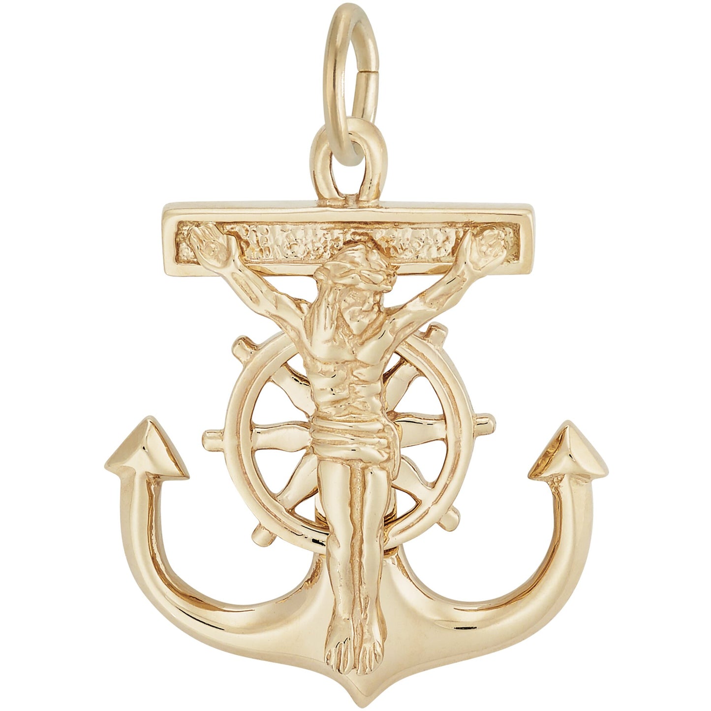Mariner Cross Charm, Sterling Silver