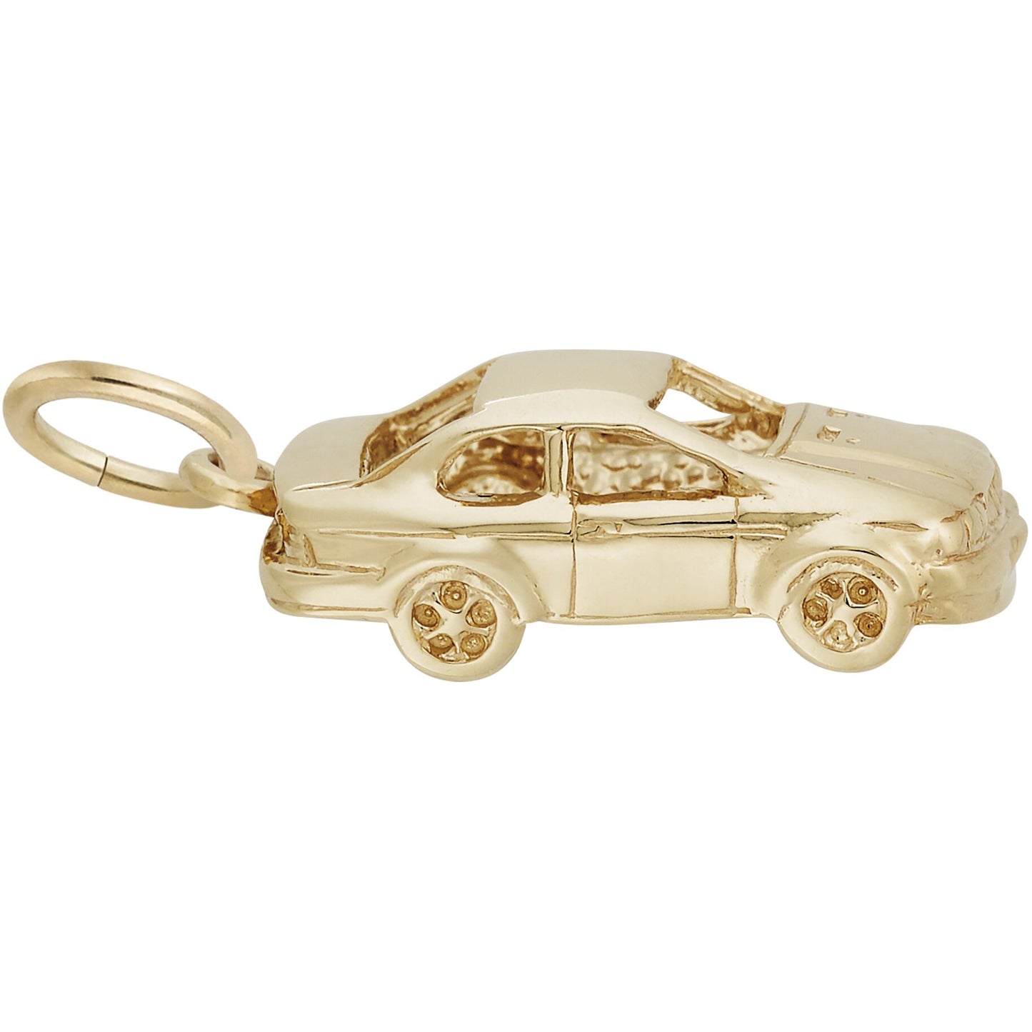 Sport Compact Car Charm - Metal - Sterling Silver