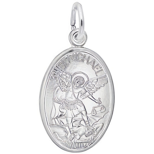 Sterling Silver Saint Michael Charm