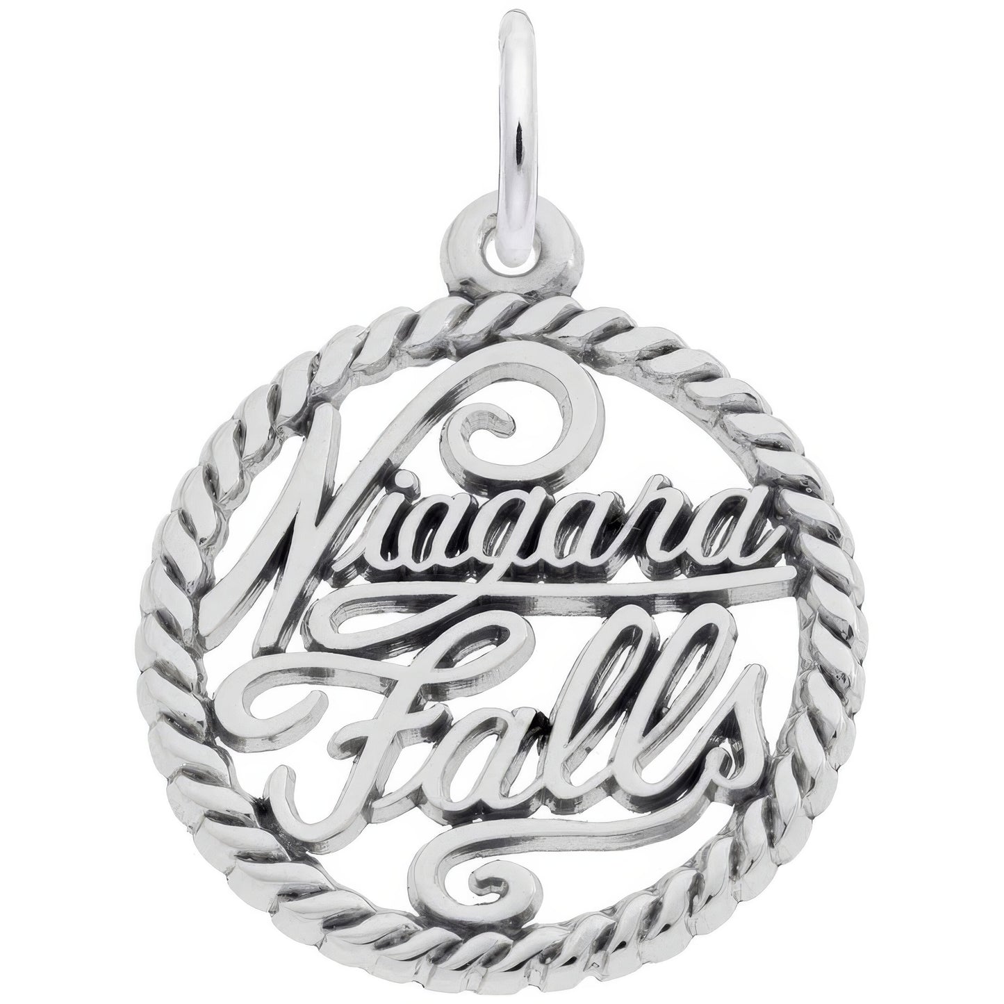 Niagara Falls Charm, Sterling Silver