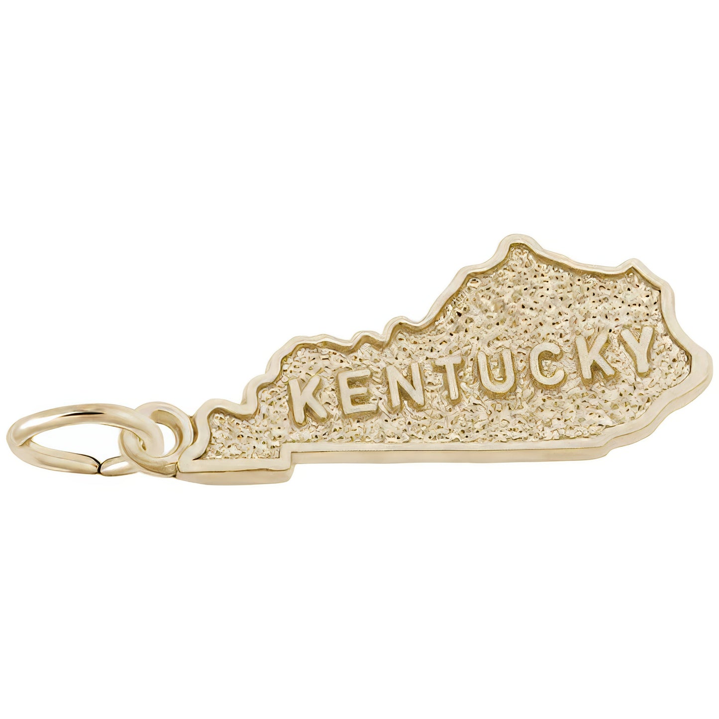 Kentucky Map Charm - Metal - Sterling Silver
