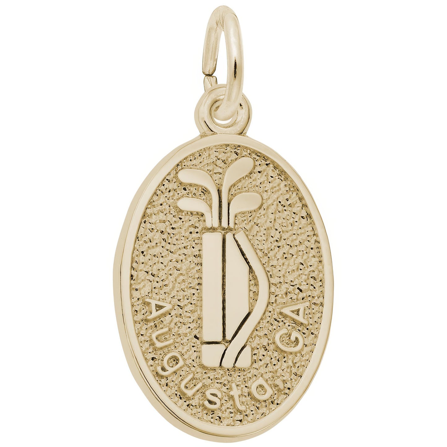 Sterling Silver Georgia Augusta Golf Charm - 19mm x 14mm