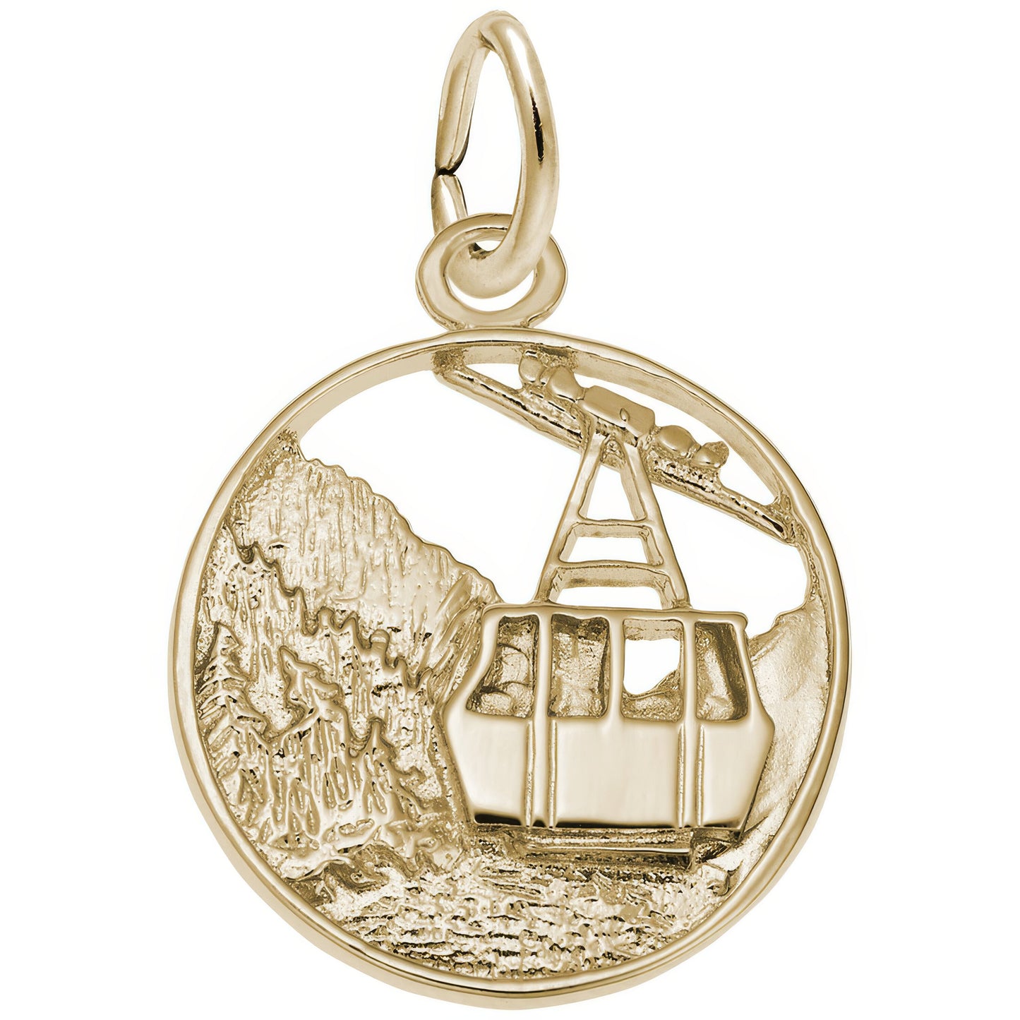 Banff Mountain Gondola Charm - Metal - Sterling Silver