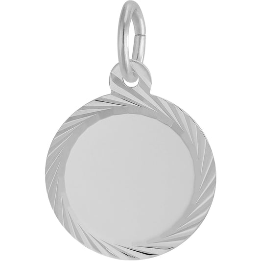 Extra Small Faceted Charm - Metal - Sterling Silver