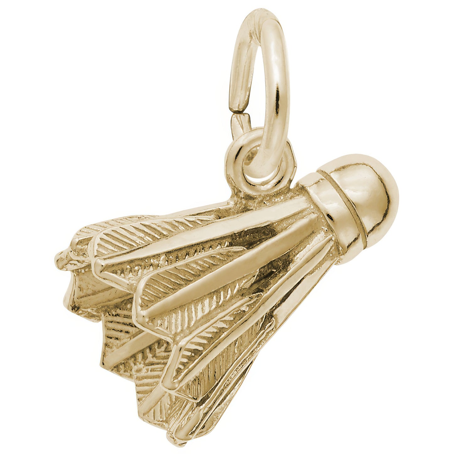 Badminton Birdie Charm - Metal - Sterling Silver