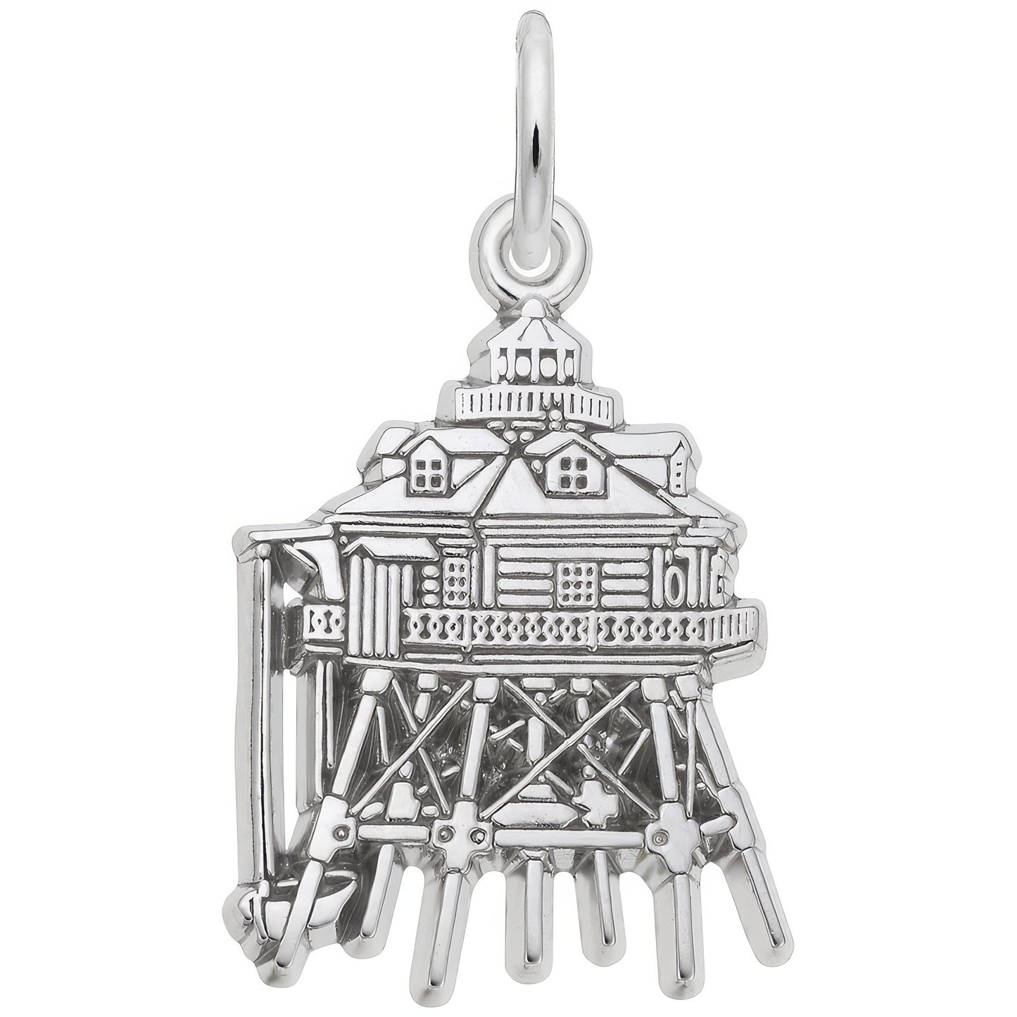 Thomas Point, MD Lighthouse Charm - Metal - Sterling Silver