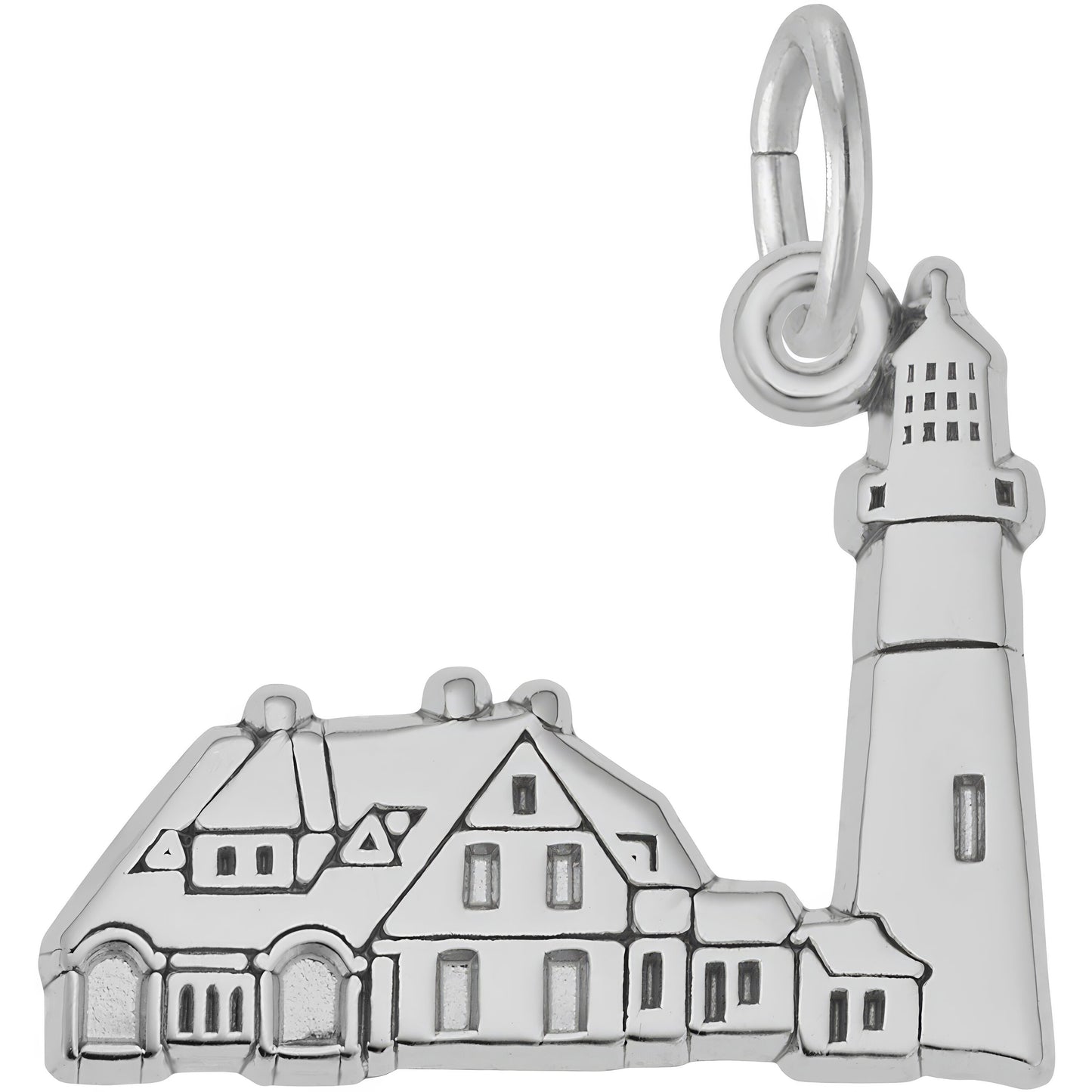 Portland Head, ME Lighthouse Charm - Metal - Sterling Silver