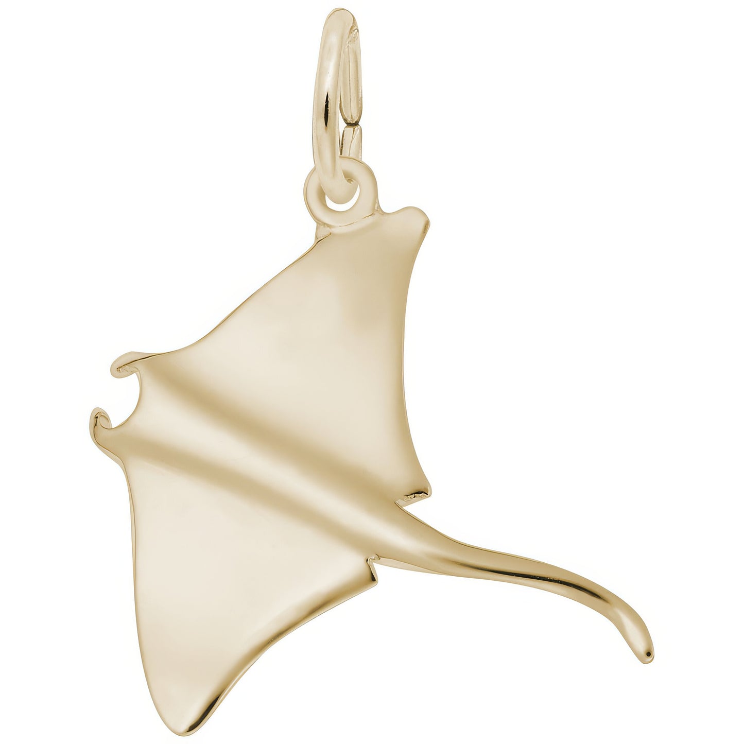 Small Manta Ray Charm - Metal - Sterling Silver