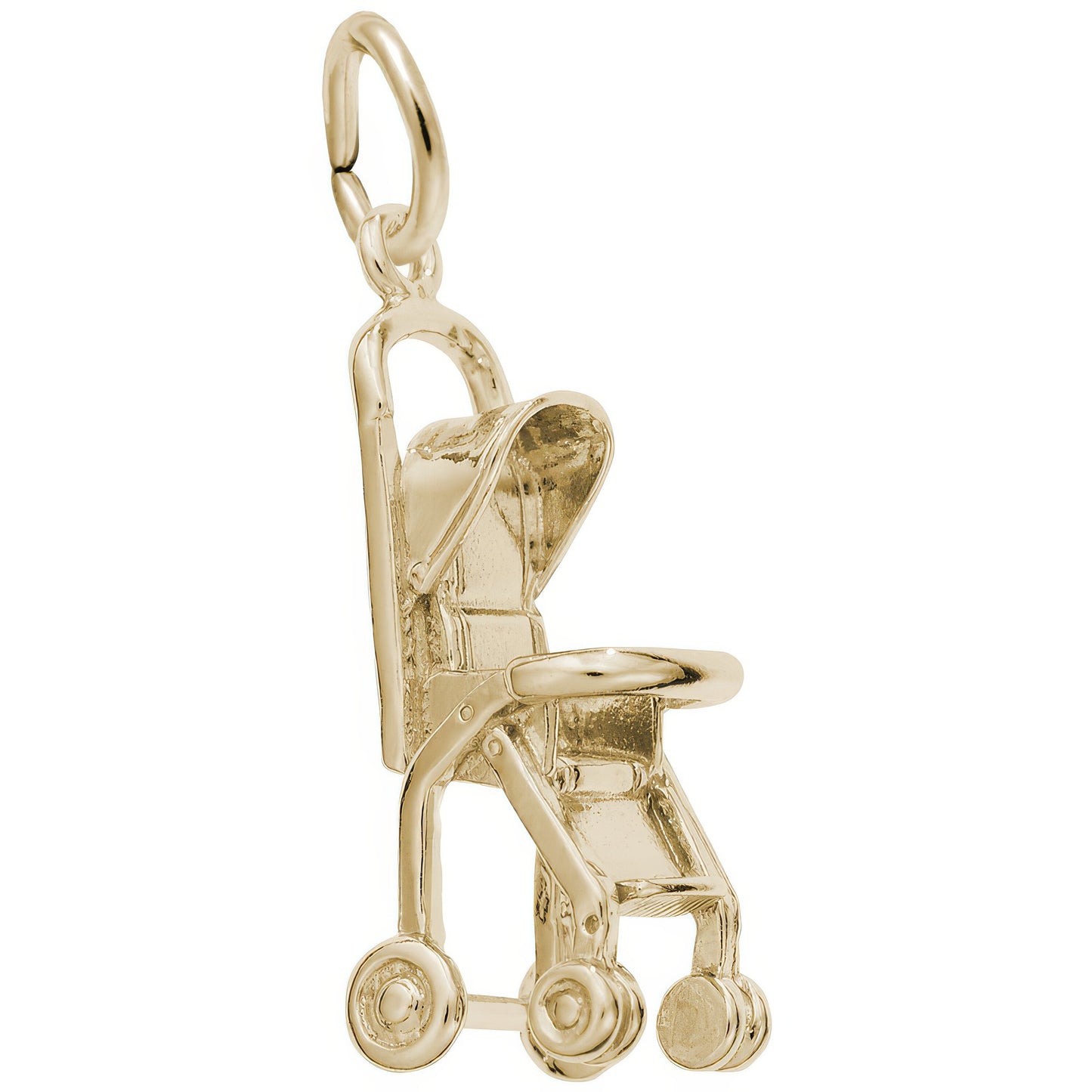 Stroller Charm - Metal - Sterling Silver