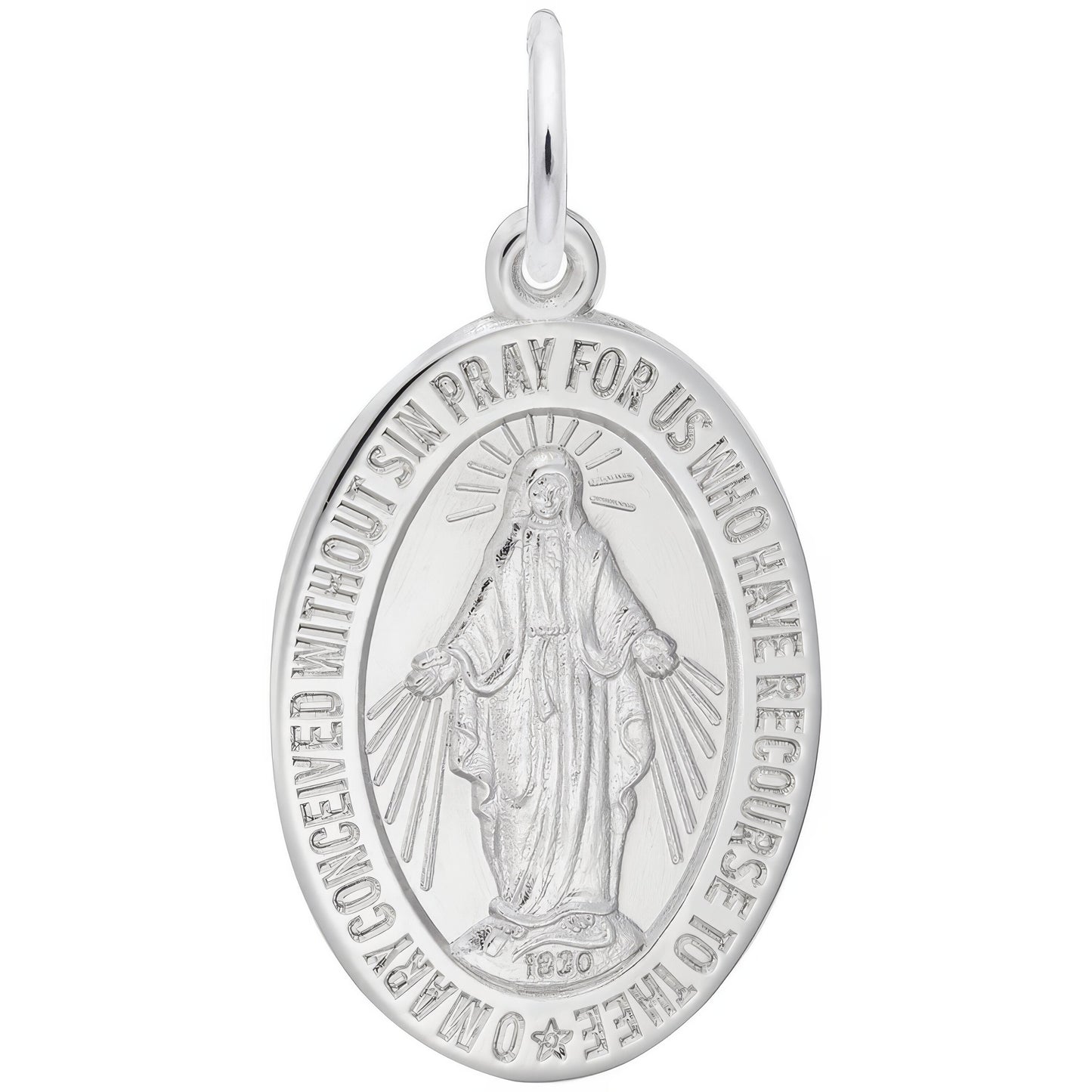Sterling Silver Miraculous Medal Charm