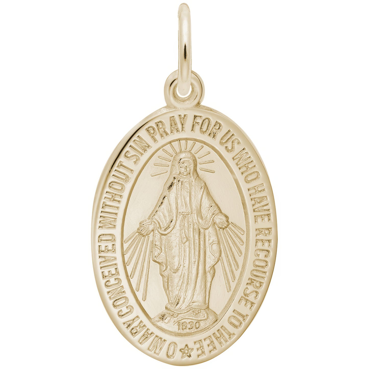 Sterling Silver Miraculous Medal Charm