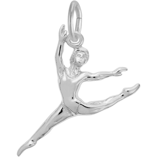 Sterling Silver Ballet Dancer Charm