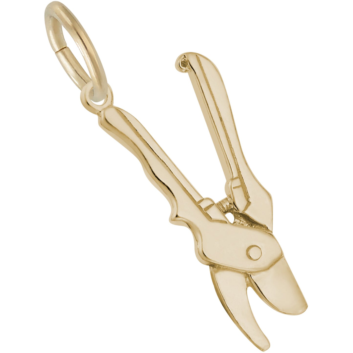 Pruning Shears Charm - Metal - Sterling Silver