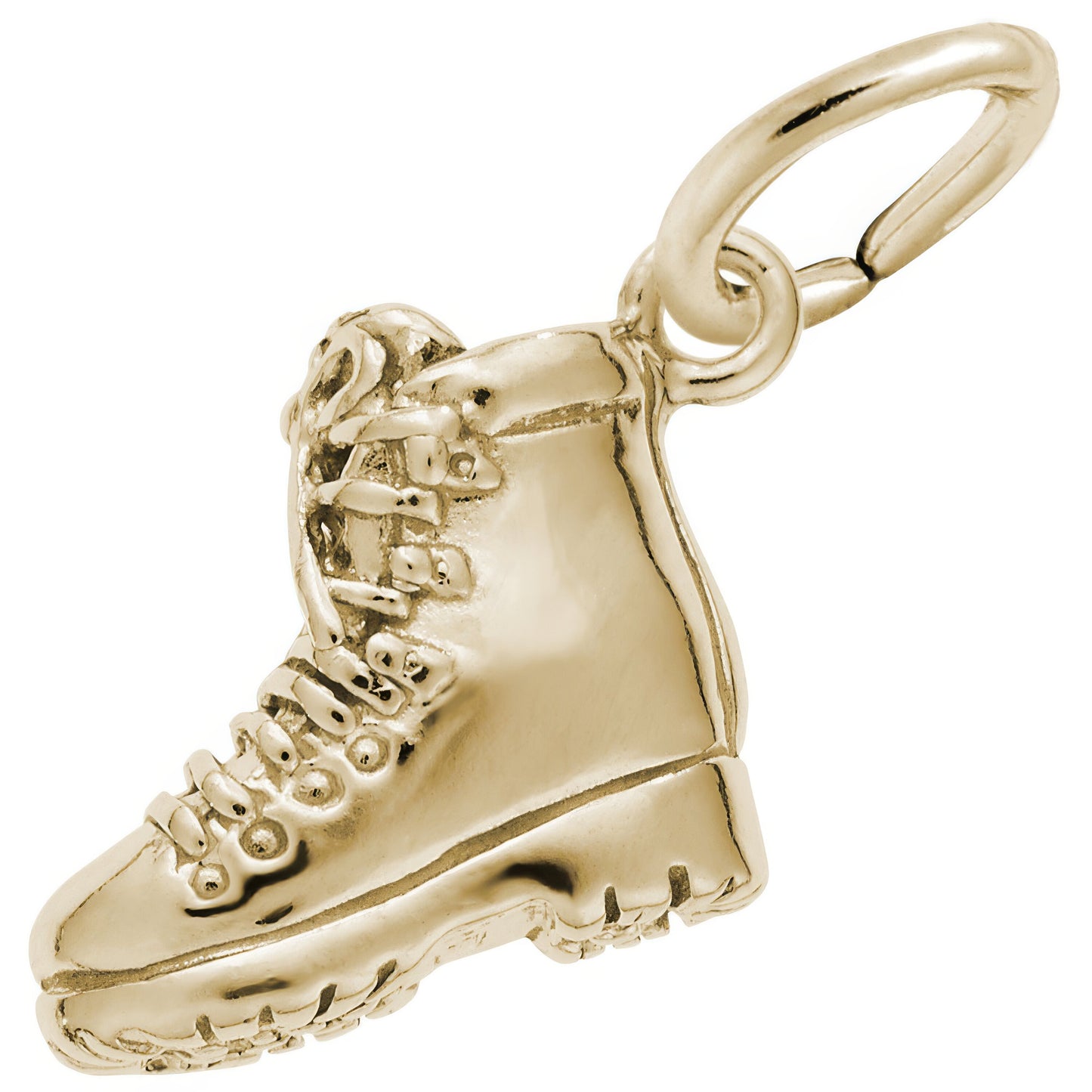 Sterling Silver Hiking Boot Charm - 12mm x 12mm
