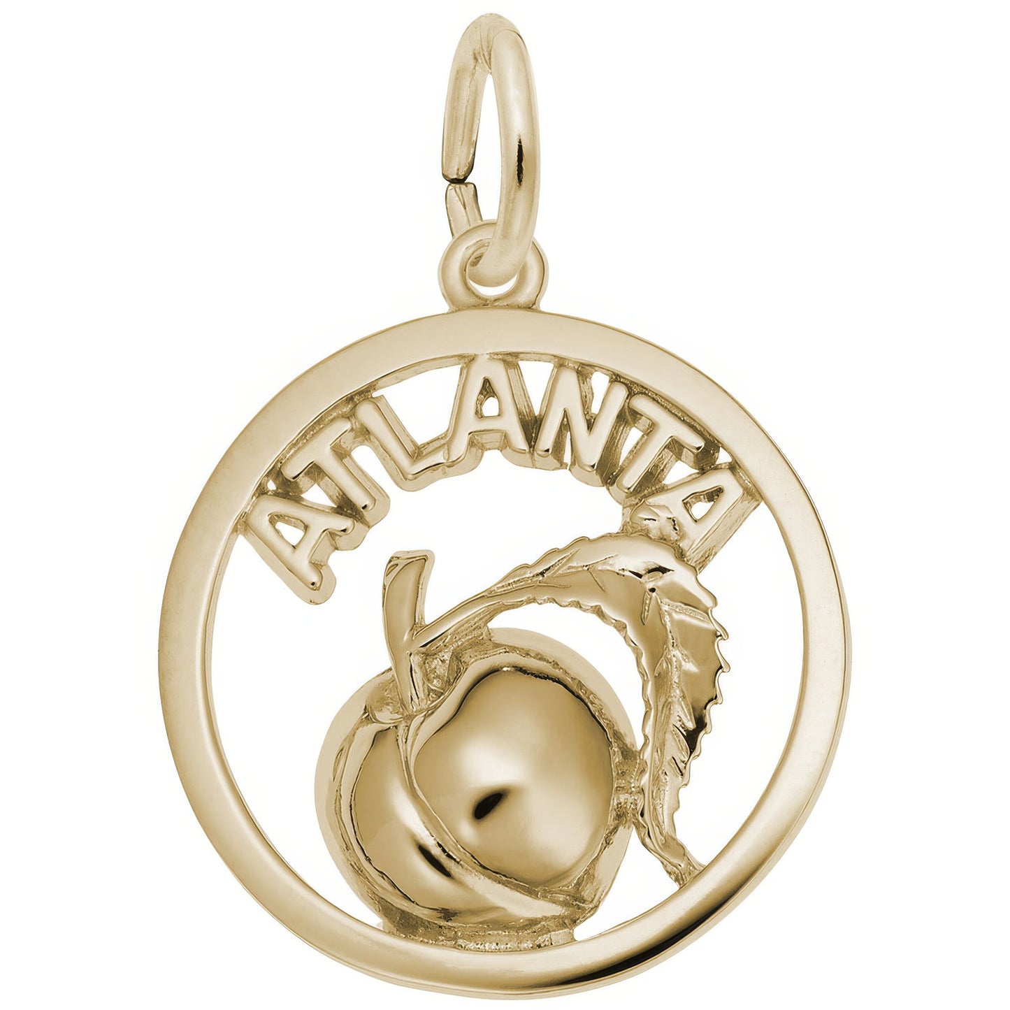 Atlanta Peach Charm - Metal - Sterling Silver
