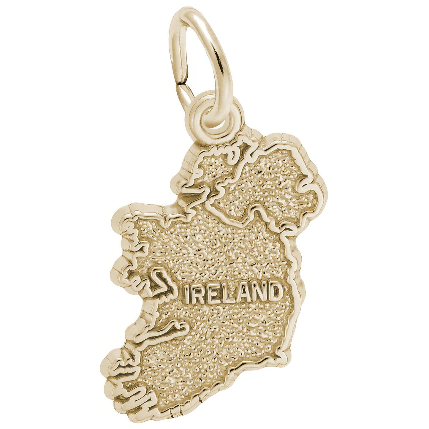 Sterling Silver Ireland Charm - 16mm x 10mm