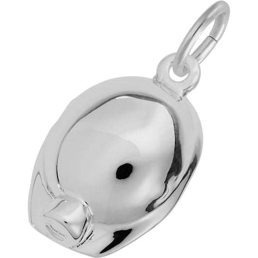 Miners Hat Charm - Metal - Sterling Silver