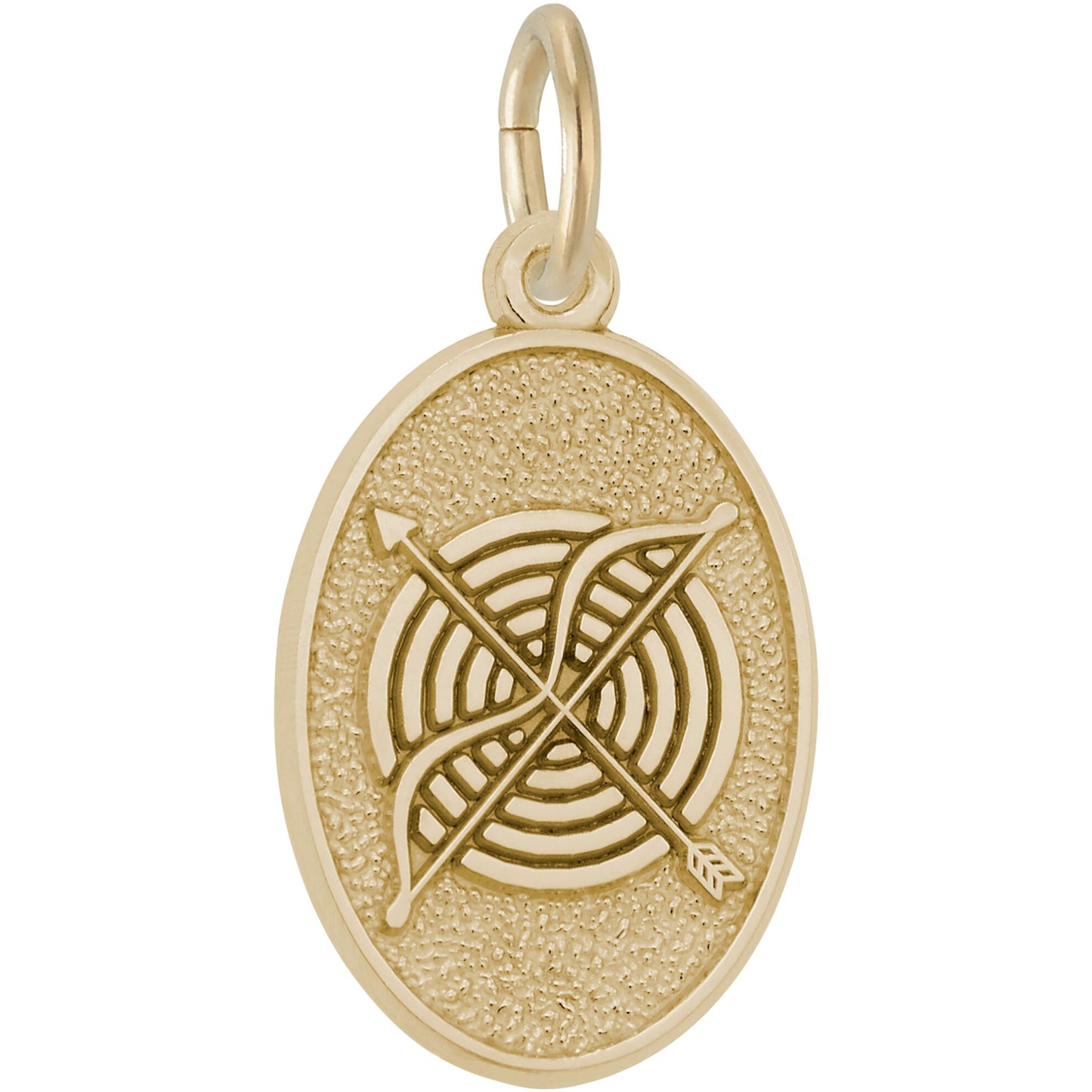 Sterling Silver Archery Charm - 19mm x 13mm