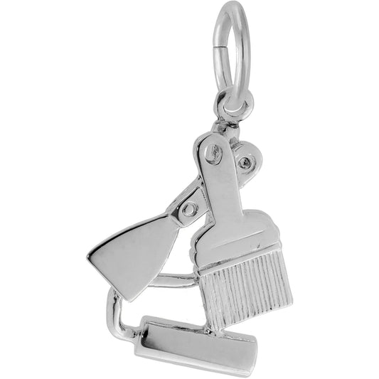 Painters Tools Charm, Sterling Silver