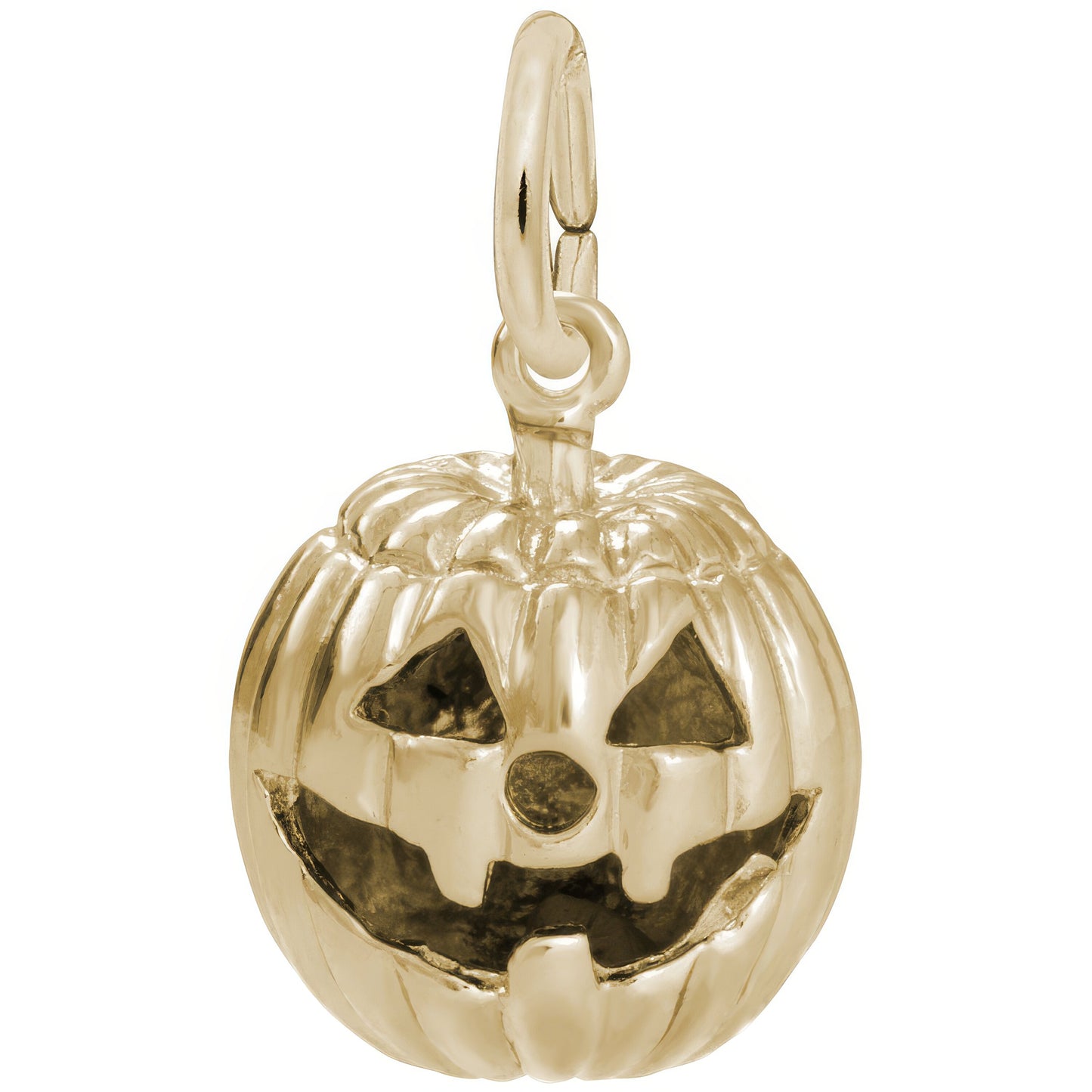 Sterling Silver Jack O Lantern Charm