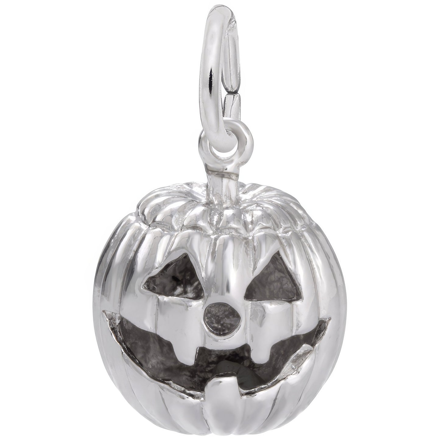 Sterling Silver Jack O Lantern Charm