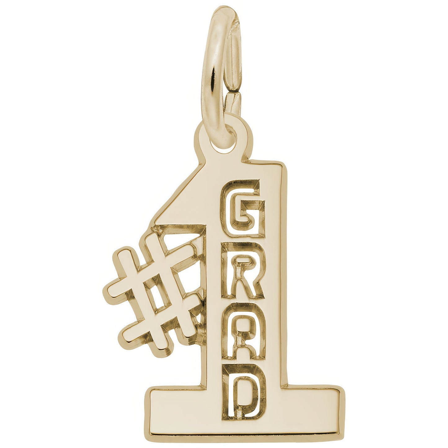 Sterling Silver #1 Grad Charm