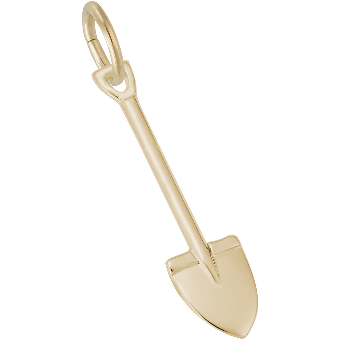 Spade Charm - Metal - Sterling Silver