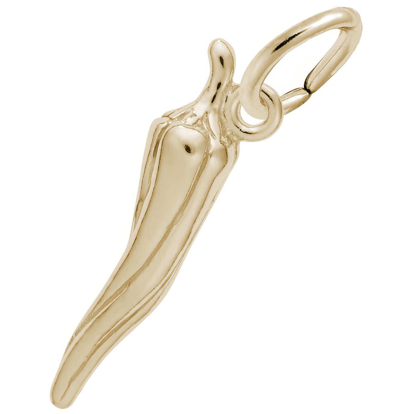 Breast Cancer Awareness Ribbon Charm - Metal - Sterling Silver