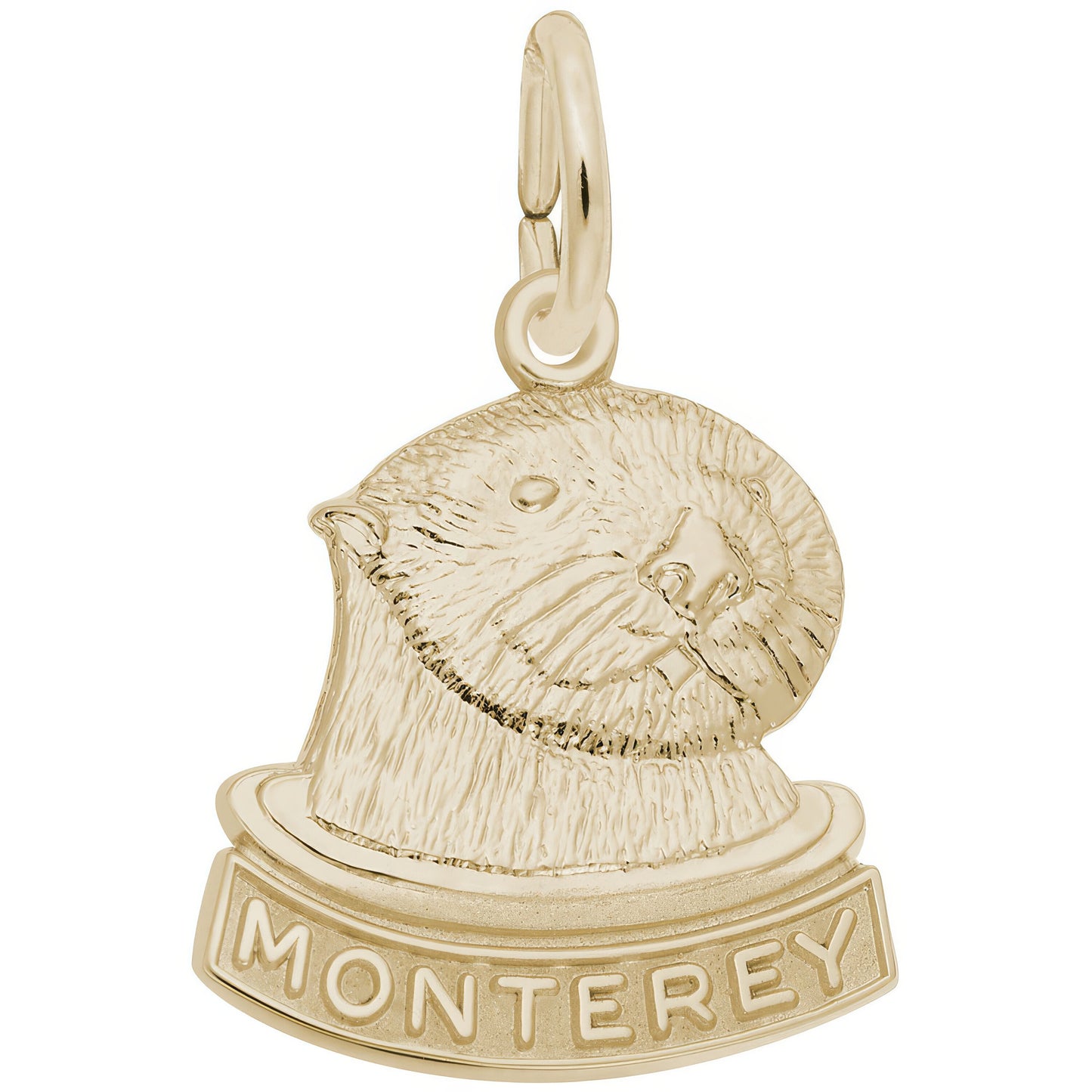 Monterey Sea Otter Charm - Metal - Sterling Silver