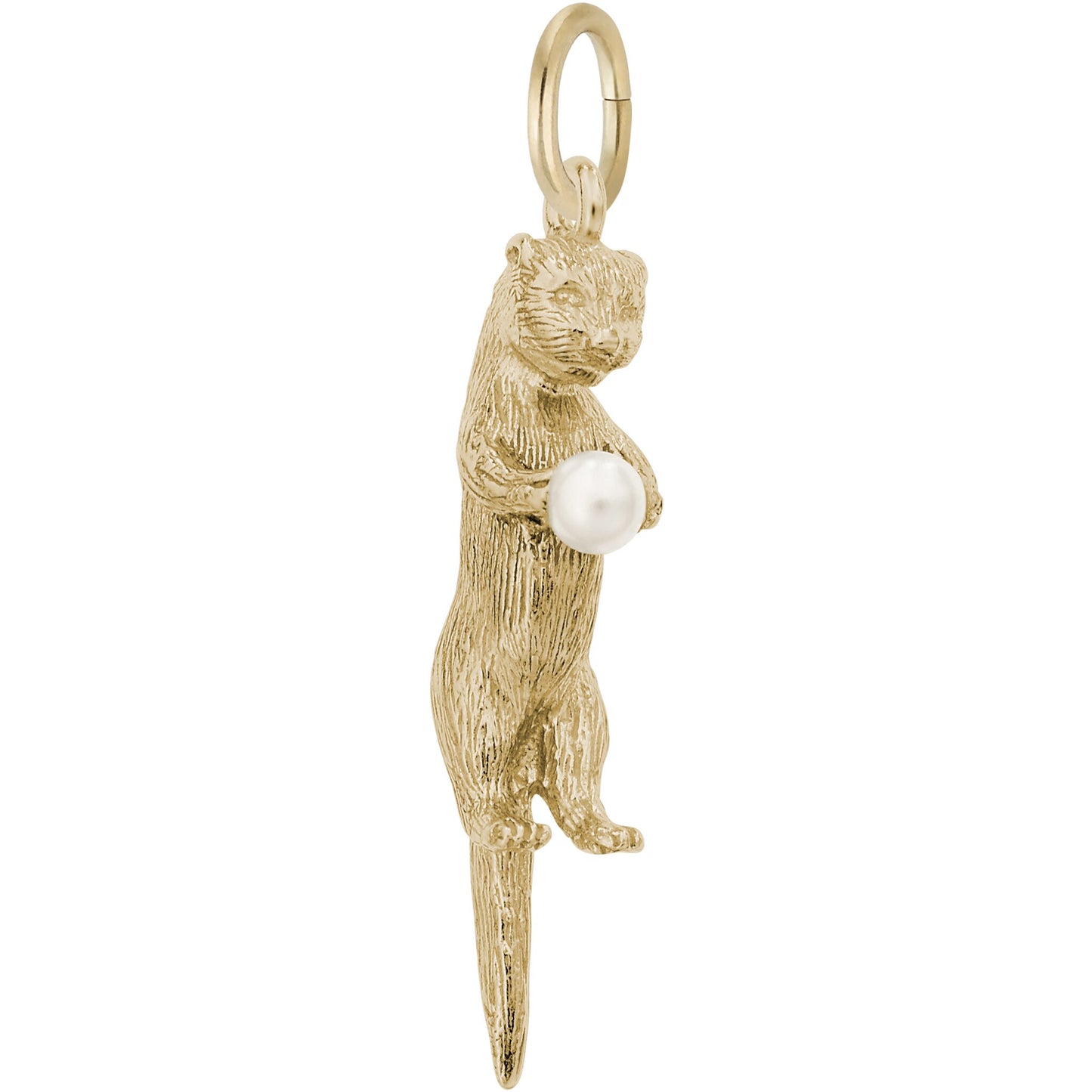 Sterling Silver Seaotter Charm - 26mm x 8mm