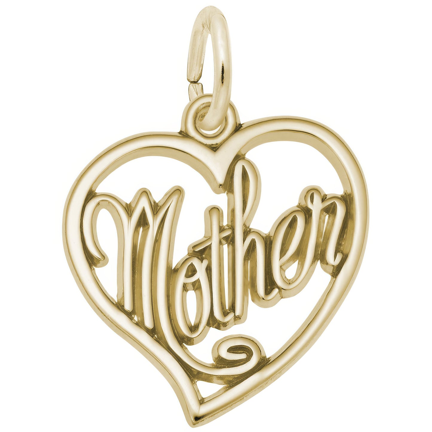 Sterling Silver Mother Charm - 17mm x 17mm