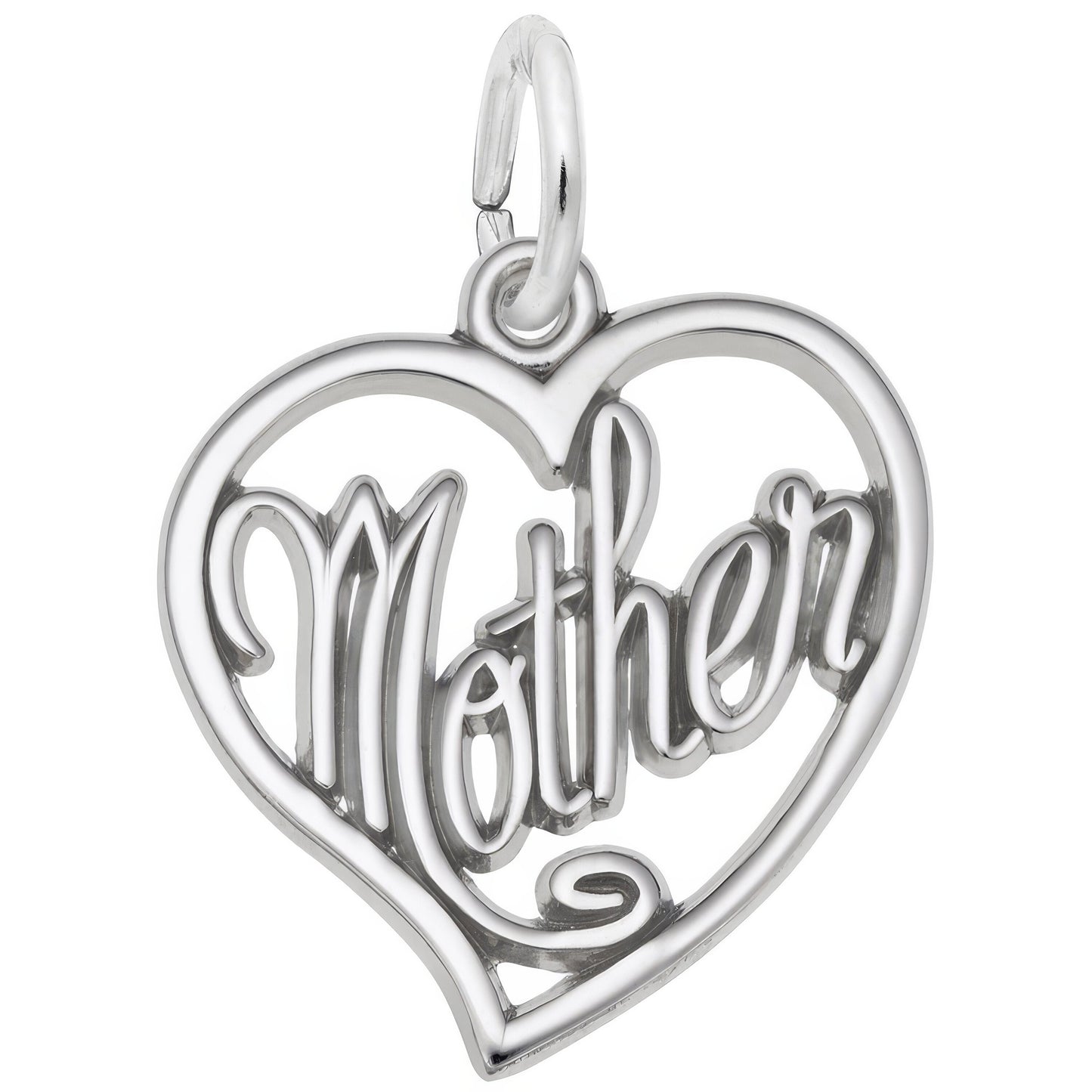 Sterling Silver Mother Charm - 17mm x 17mm