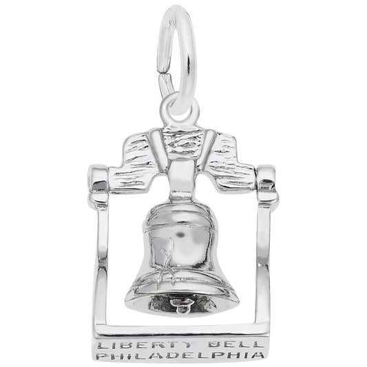 Liberty Bell Charm - Metal - Sterling Silver
