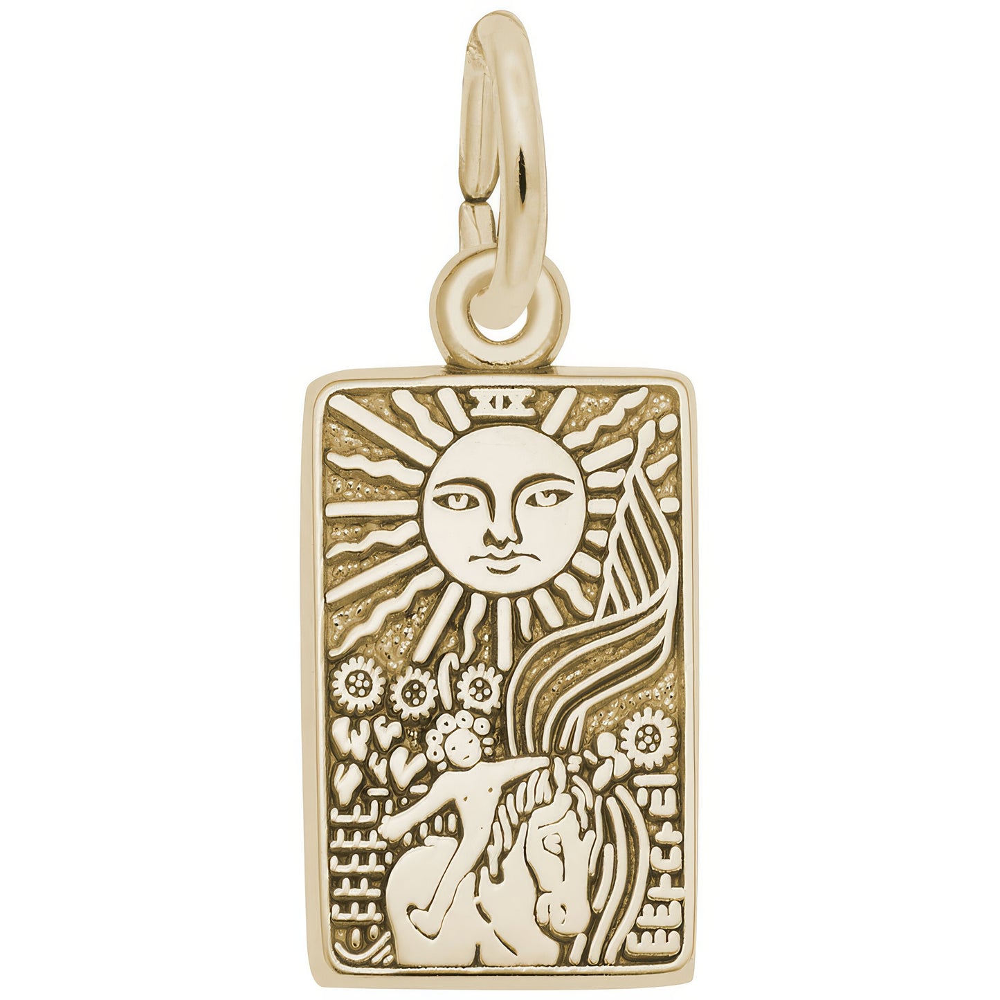 Tarot Card Charm - Metal - Sterling Silver