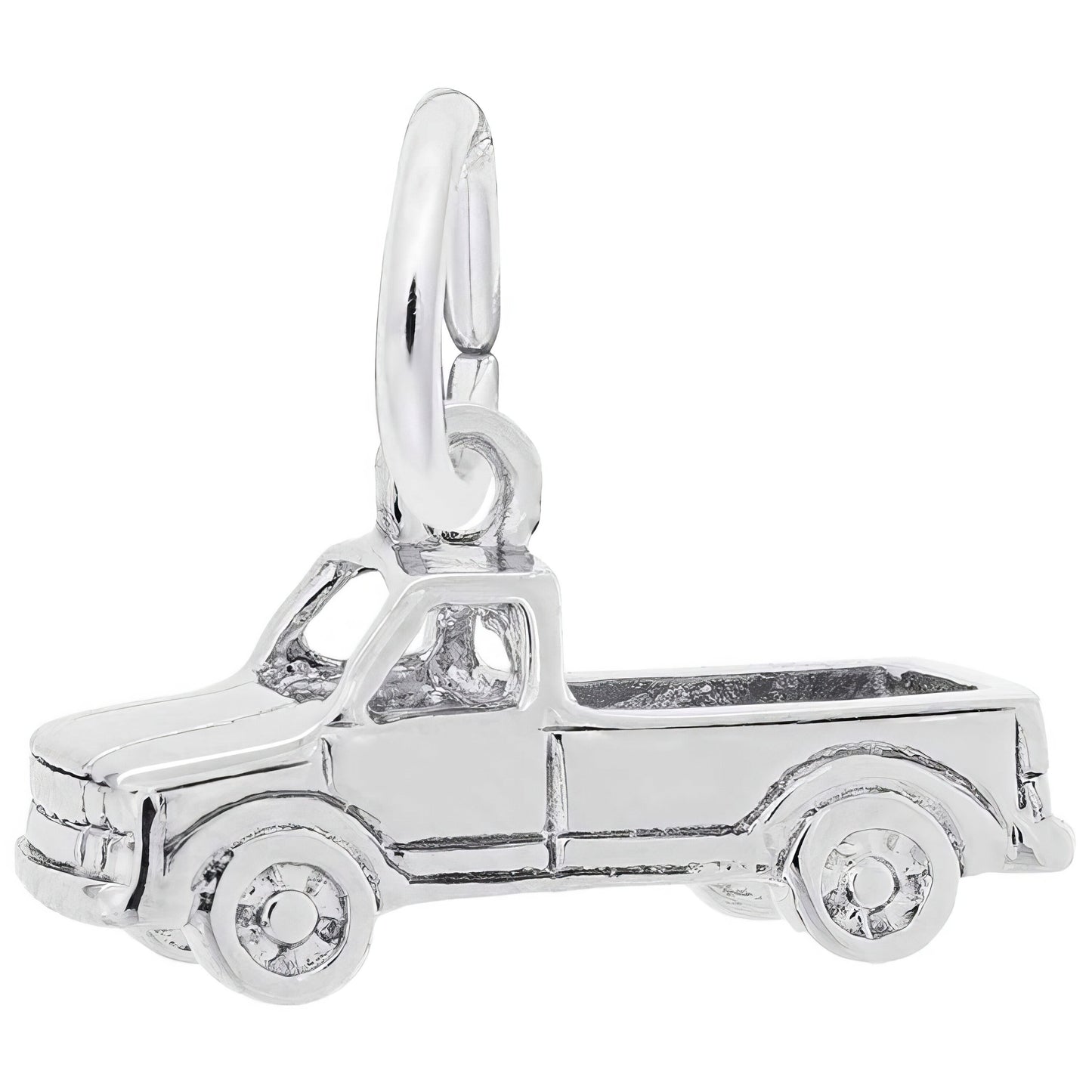 Pick Up Truck Charm, Sterling Silver