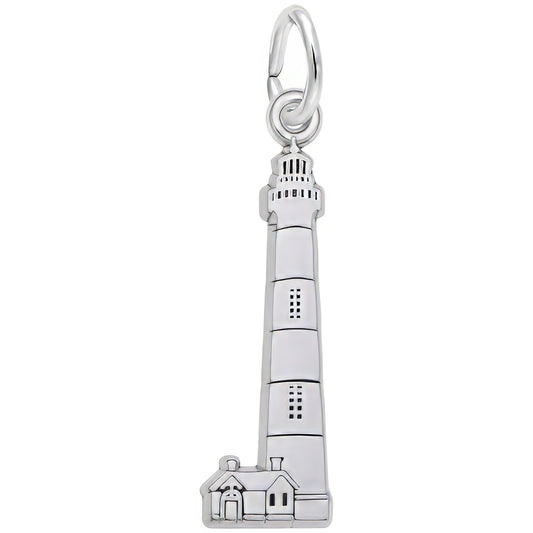 Bodie Island, NC Lighthouse Charm - Metal - Sterling Silver