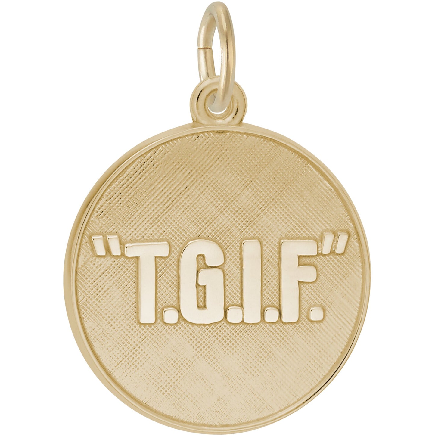 T.G.I.F. Charm - Metal - Sterling Silver
