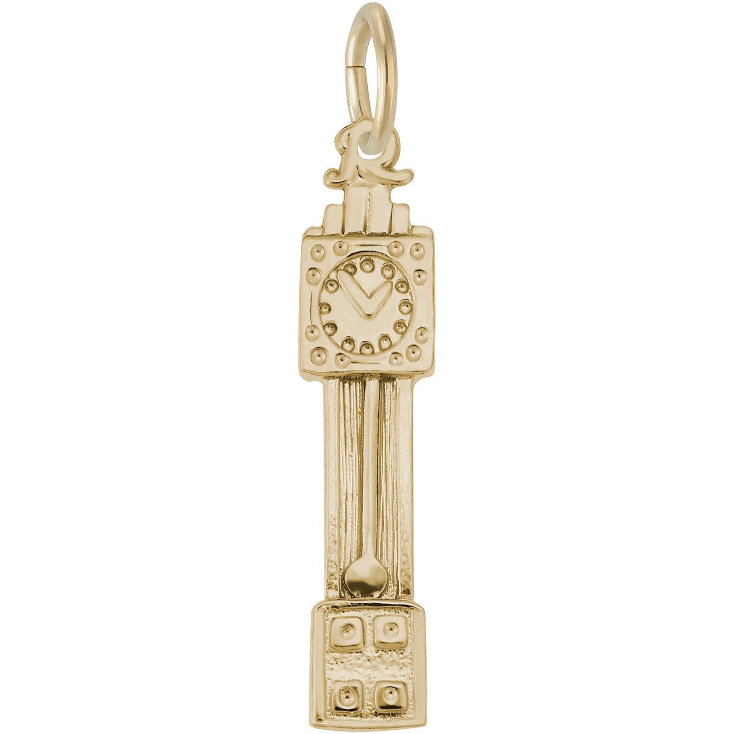 Grandfather Clock Charm - Metal - Sterling Silver