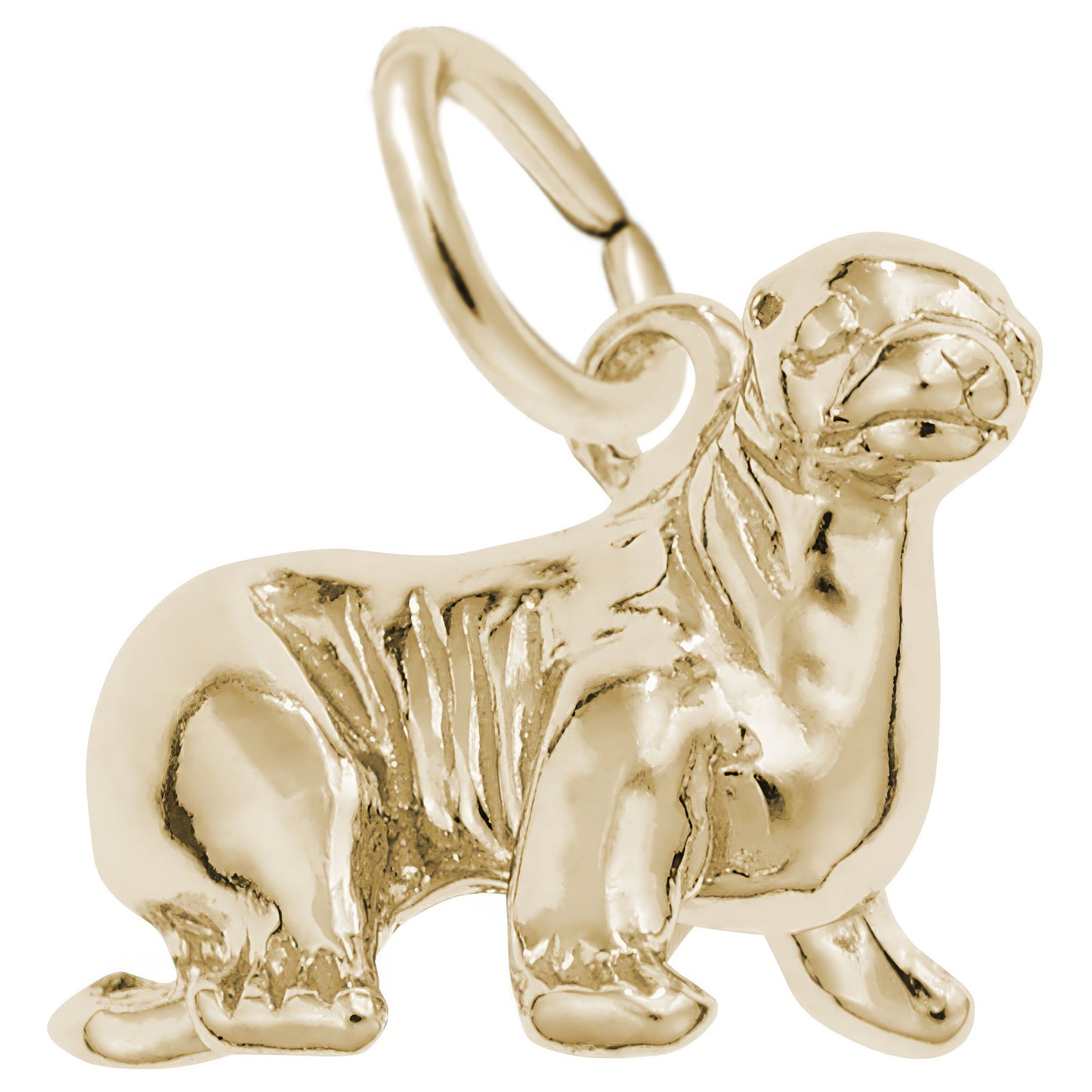 Sea Lion Charm - Metal - Sterling Silver