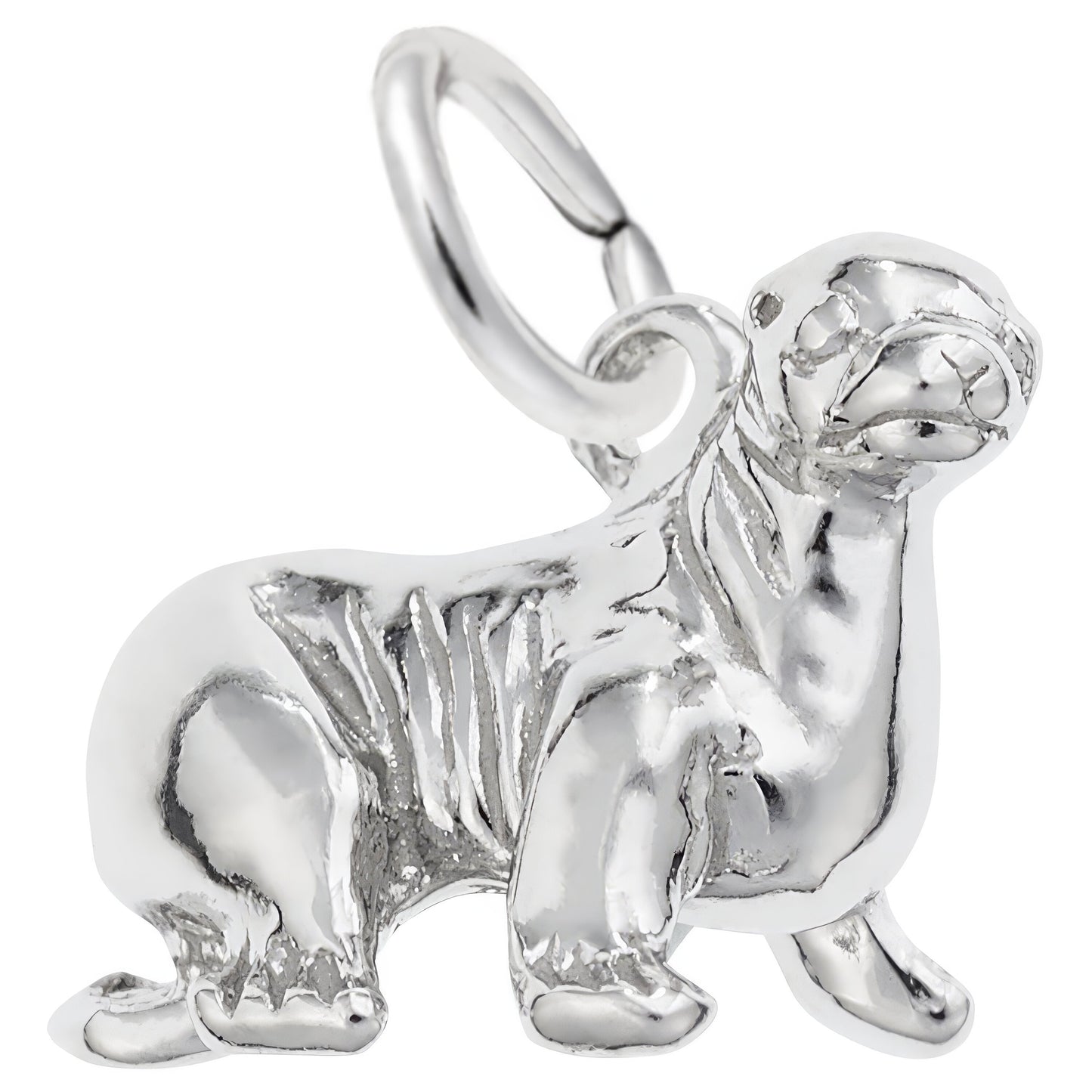 Sea Lion Charm - Metal - Sterling Silver