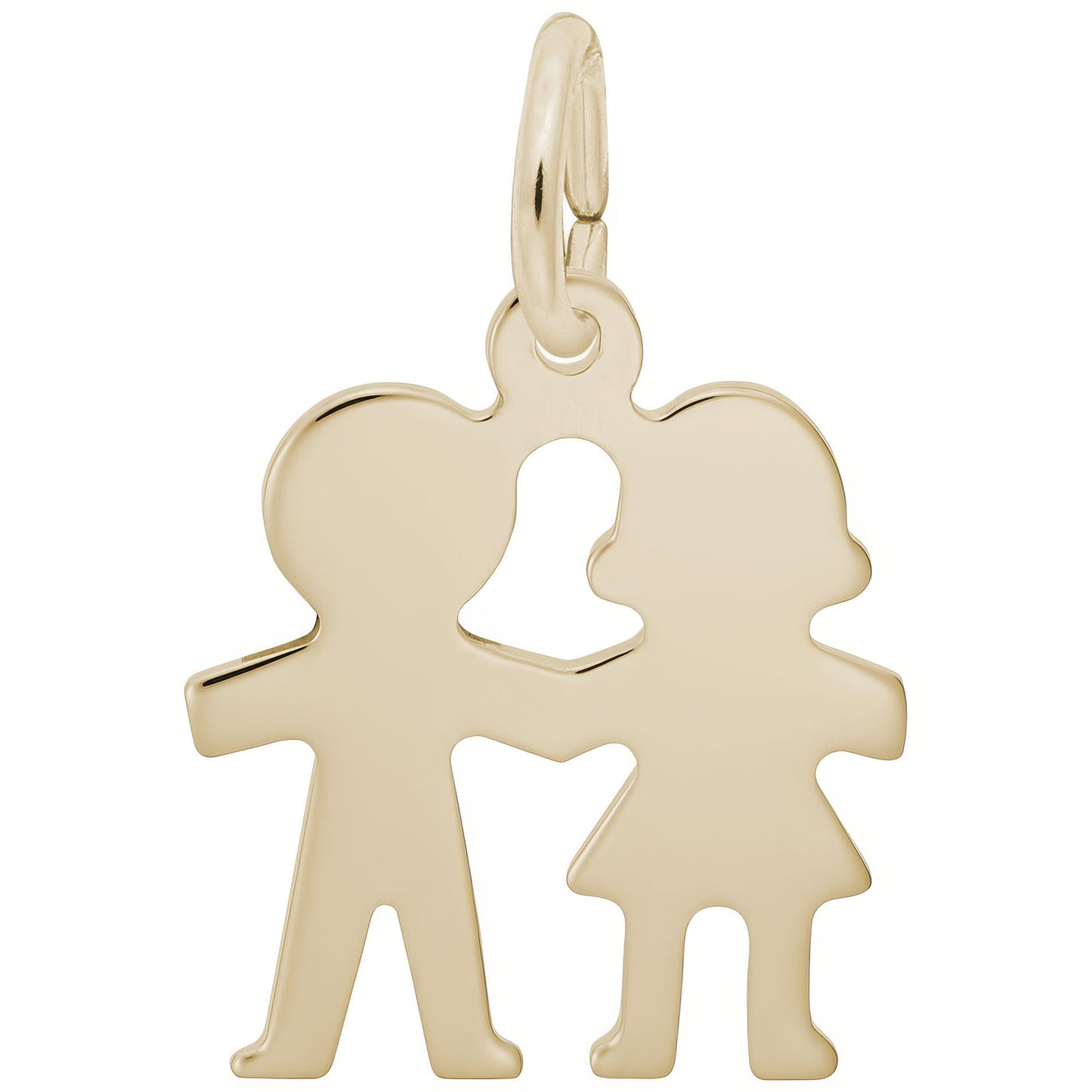 Sterling Silver Boy and Girl Charm