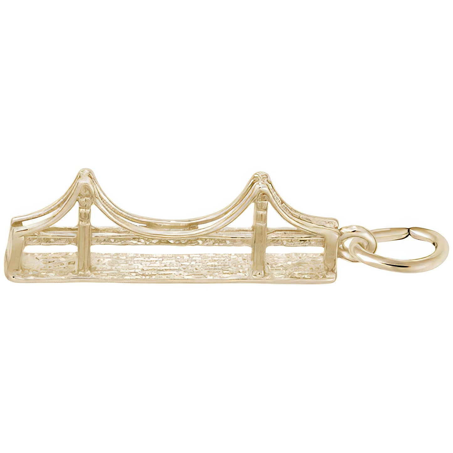Sterling Silver Golden Gate Bridge Charm - 9mm x 21mm
