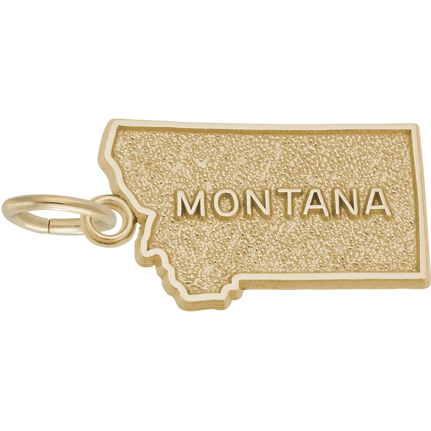 Montana Map Charm - Metal - Sterling Silver
