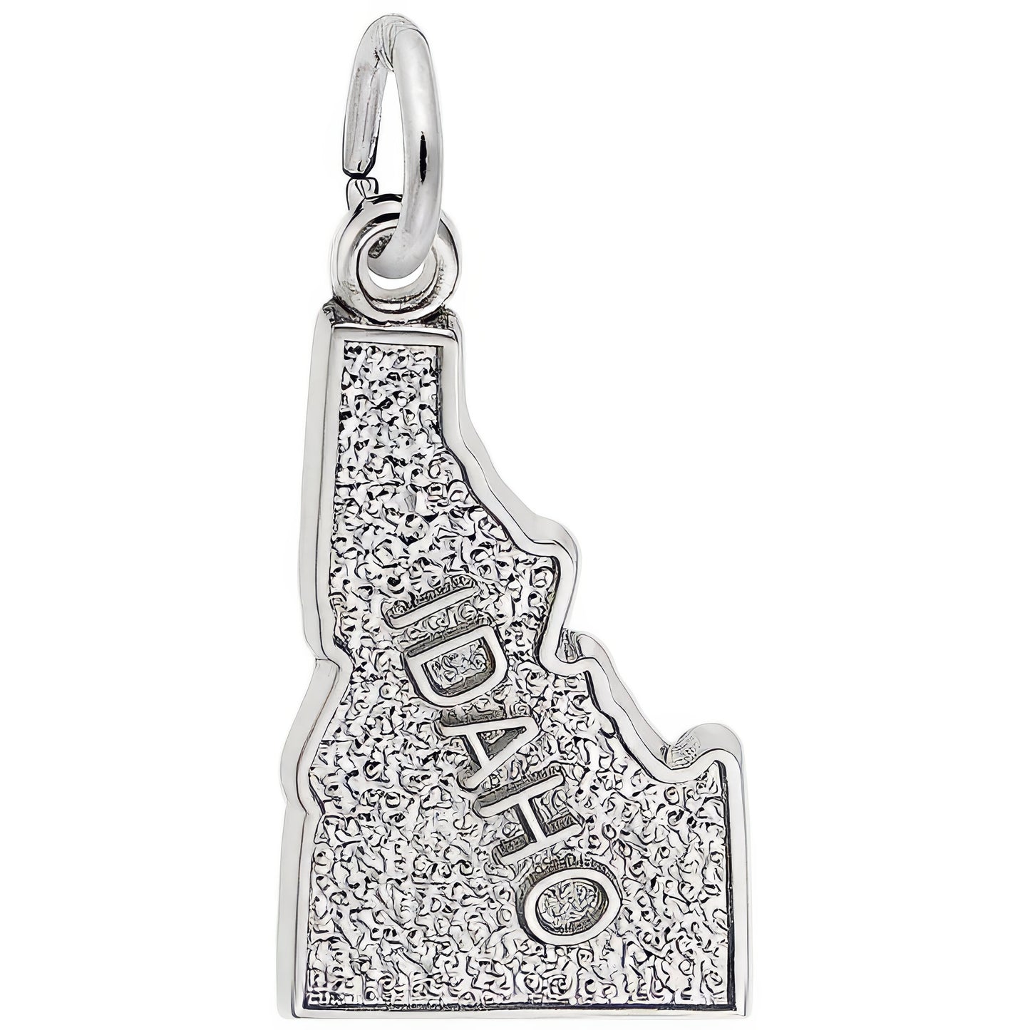 Idaho Map Charm - Metal - Sterling Silver