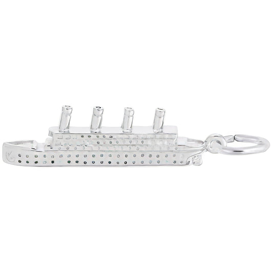 Titanic Charm - Metal - Sterling Silver