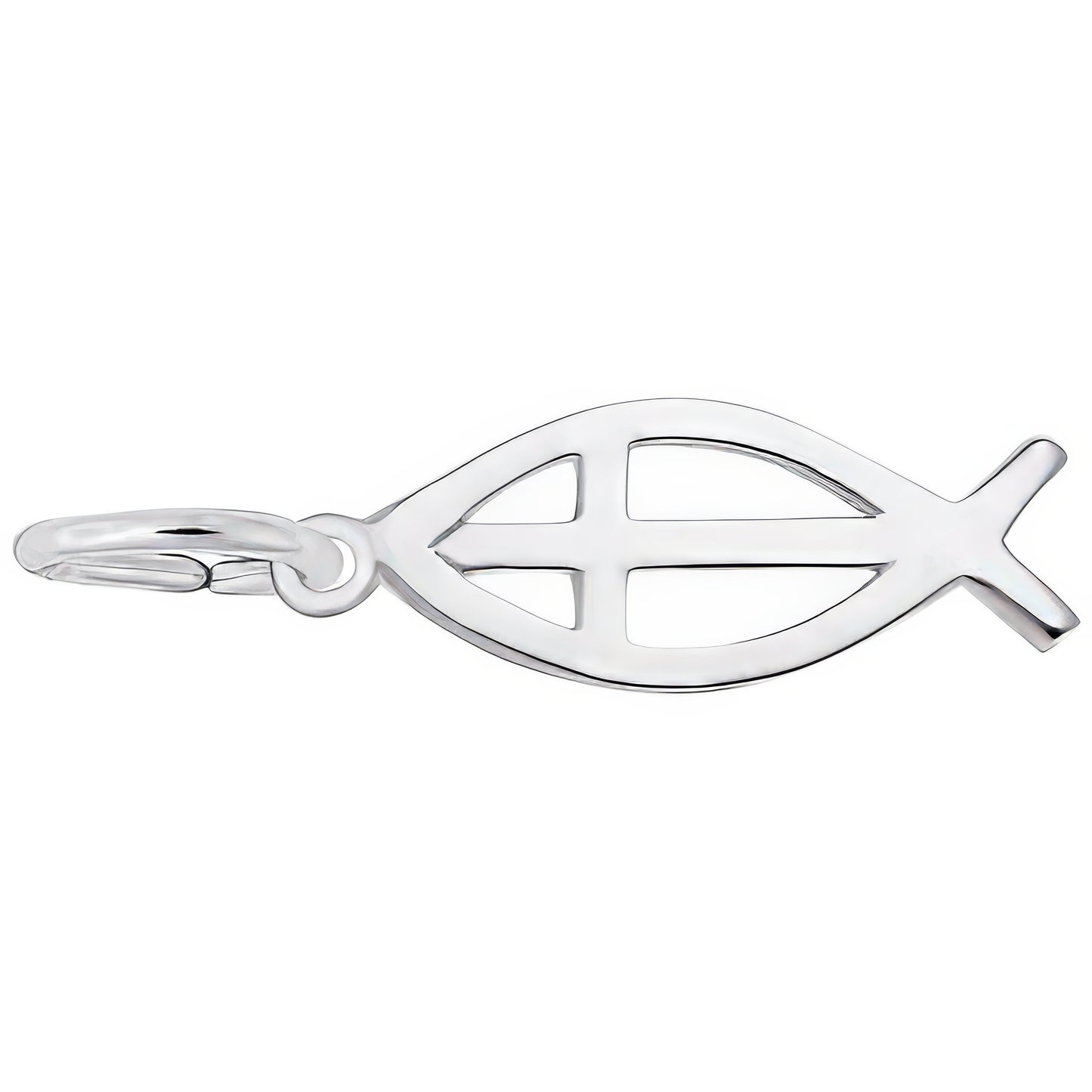 Ichthus Charm - Metal - Sterling Silver