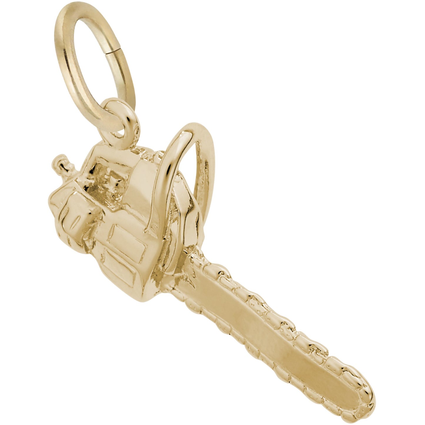 Chainsaw Charm - Metal - Sterling Silver
