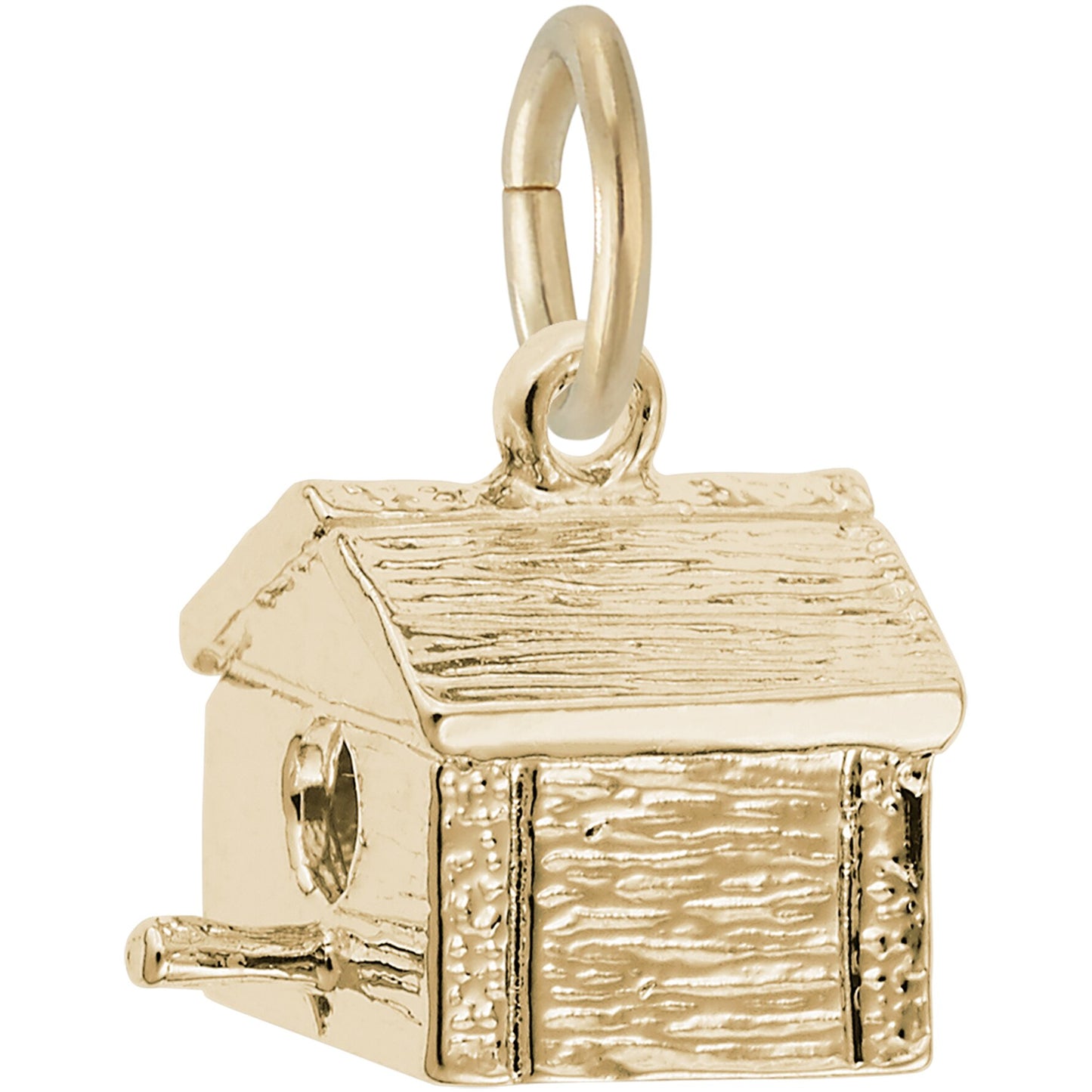 Birdhouse Charm - Metal - Sterling Silver